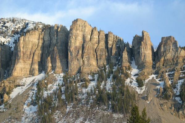 Wyoming mountain ridgeline near K Bar Z